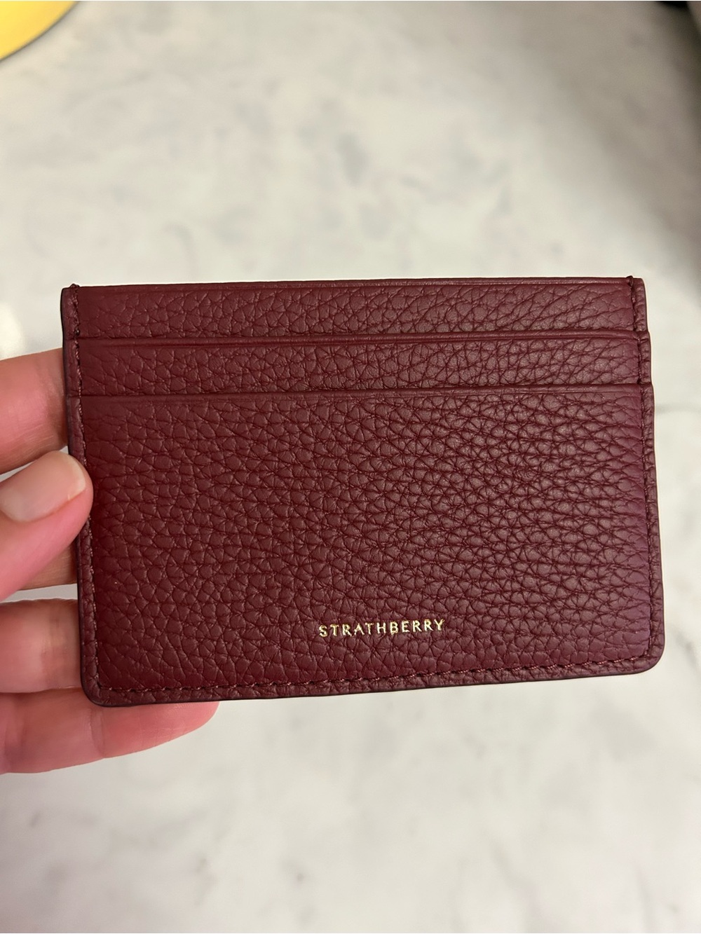Strathberry Plum/maroon Card Case